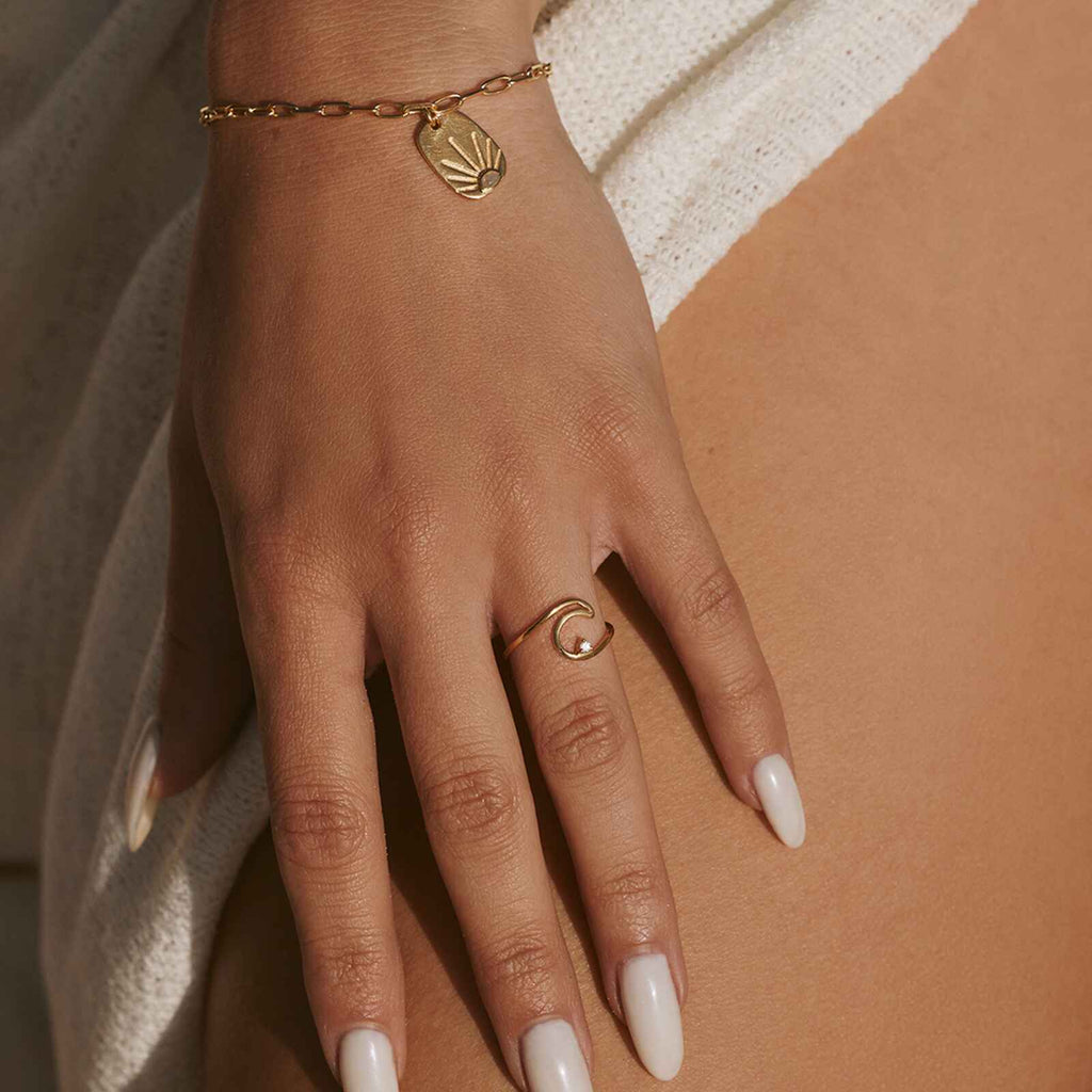 Diamond Wave Ring