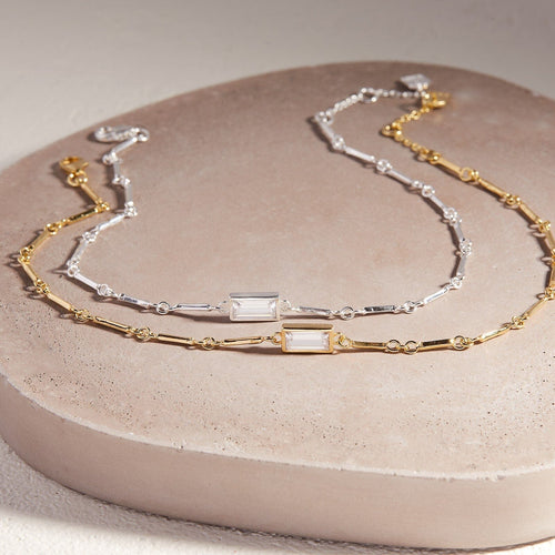 Baguette Bar Chain Choker