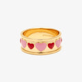 Enamel Heart Ring