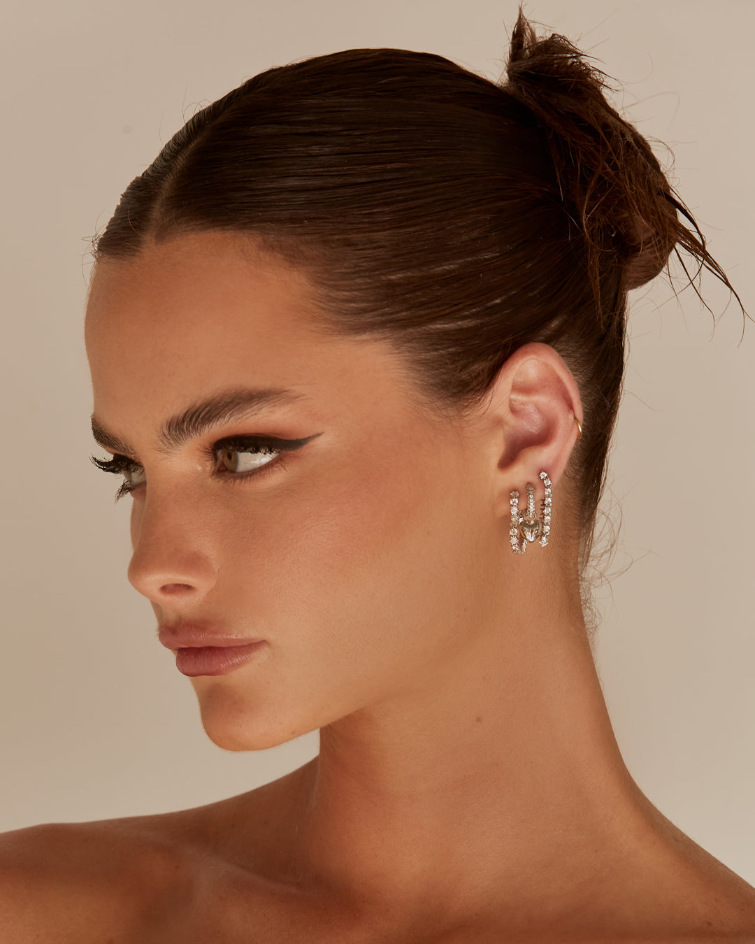 Ballier Chain Studs- Silver (Ships Early July)