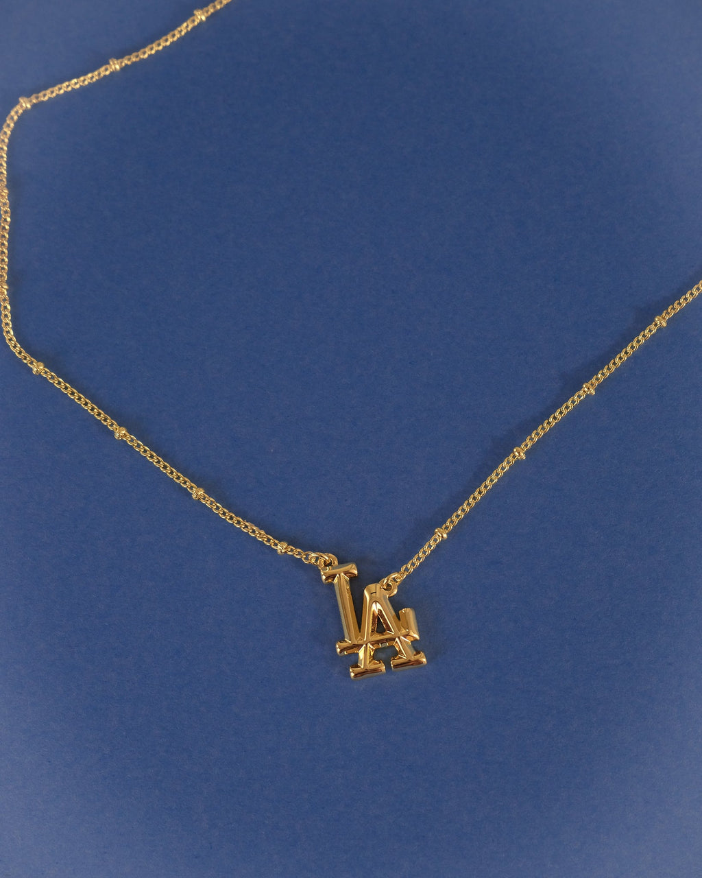 The MLB Logo Pendant Necklace- Silver