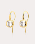 The Classique Cushion Hook Earrings (Gold Ships Late July)