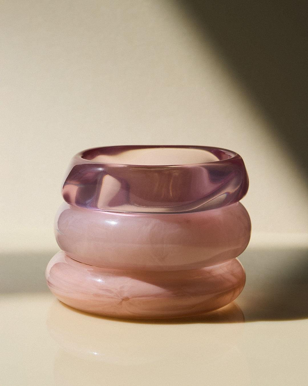 The Formentera Bangle Set- Pink