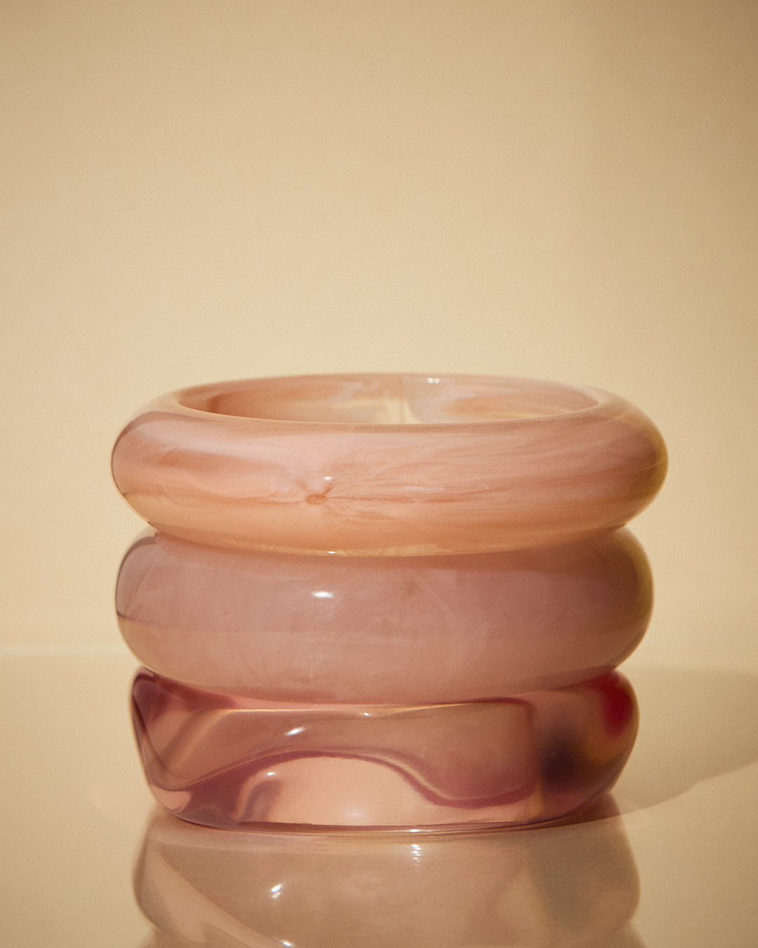The Formentera Bangle Set- Pink