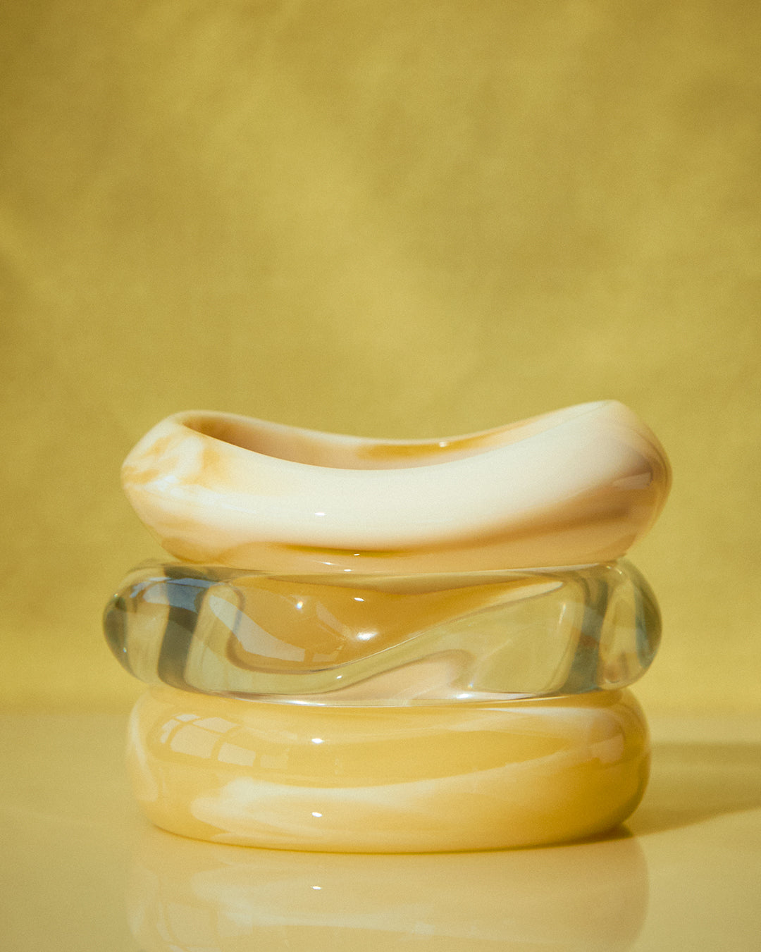 The Formentera Bangle Set- Yellow