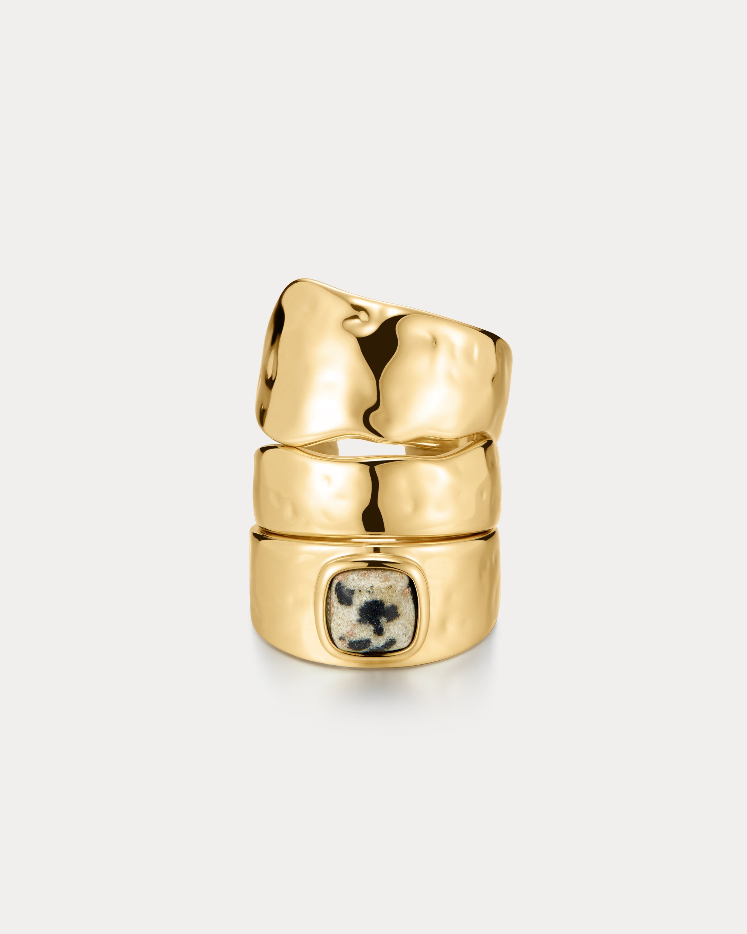 The Palma Ring Set- Gold