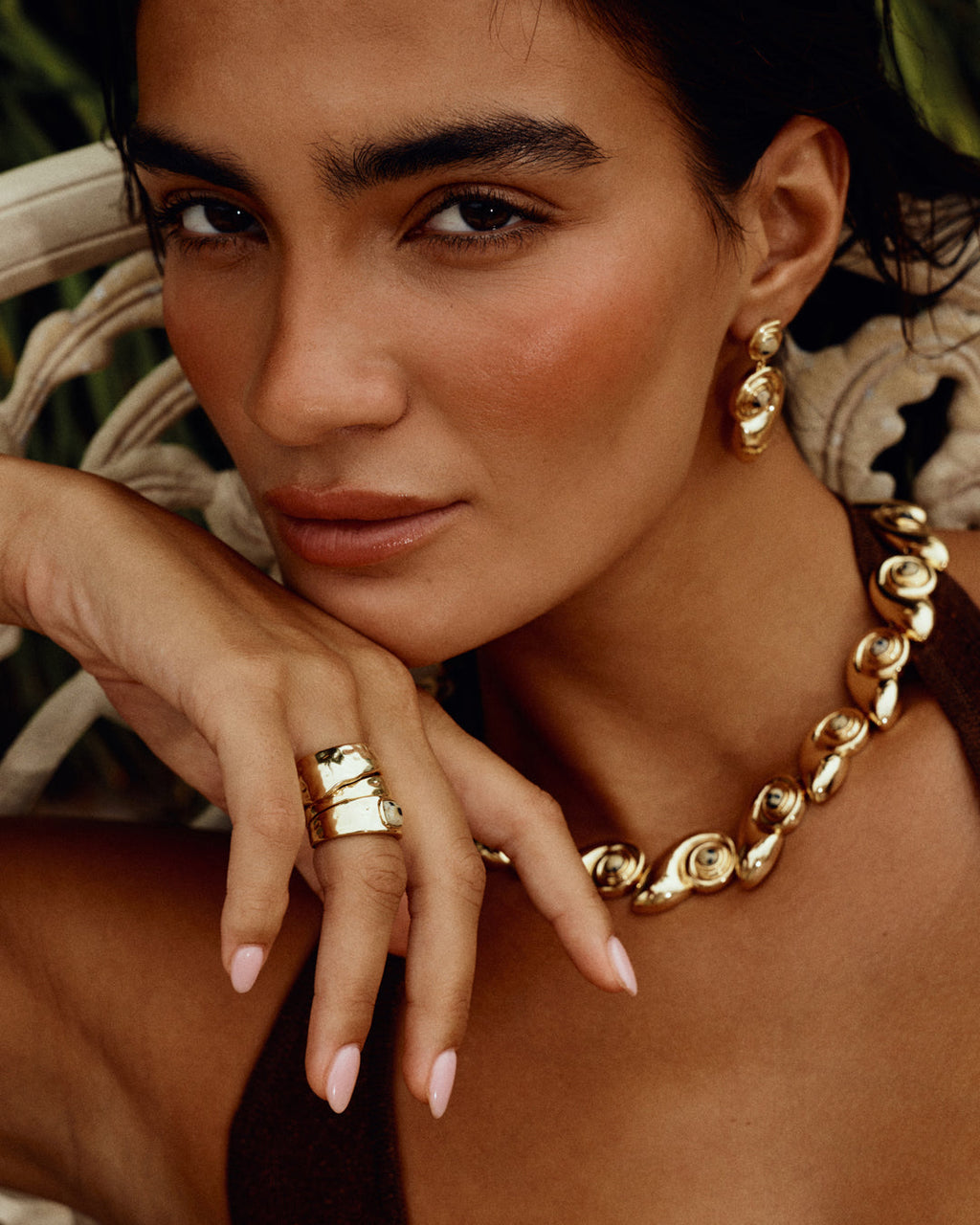 The Palma Ring Set- Silver