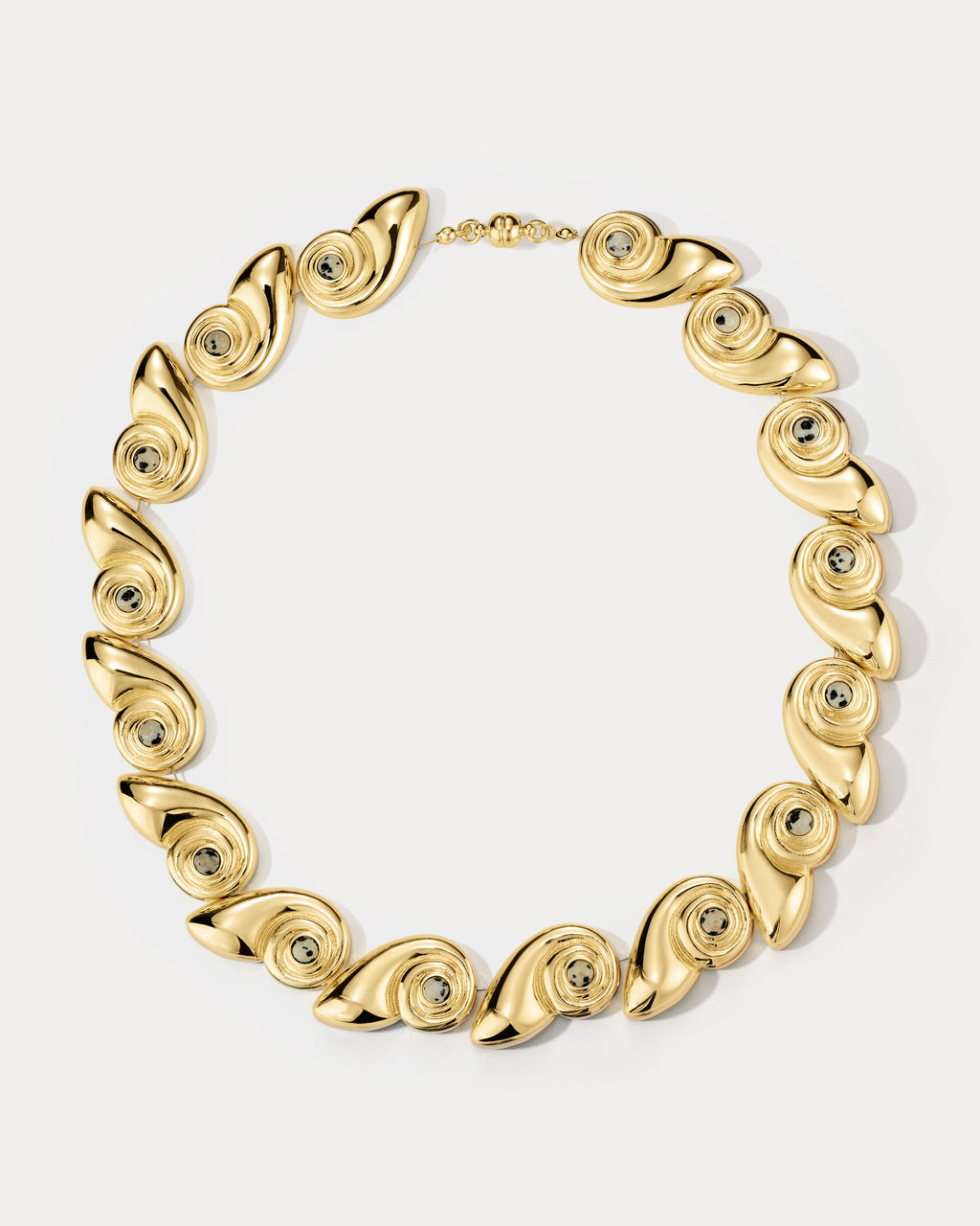 The Palma Shell Statement Necklace- Gold