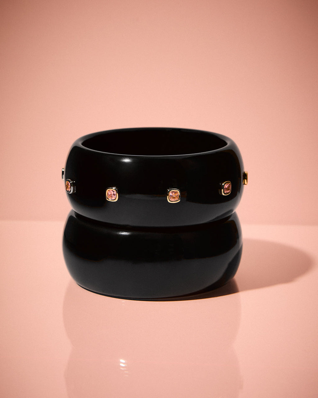 The St. Lucia Lucite Cuff- Gold