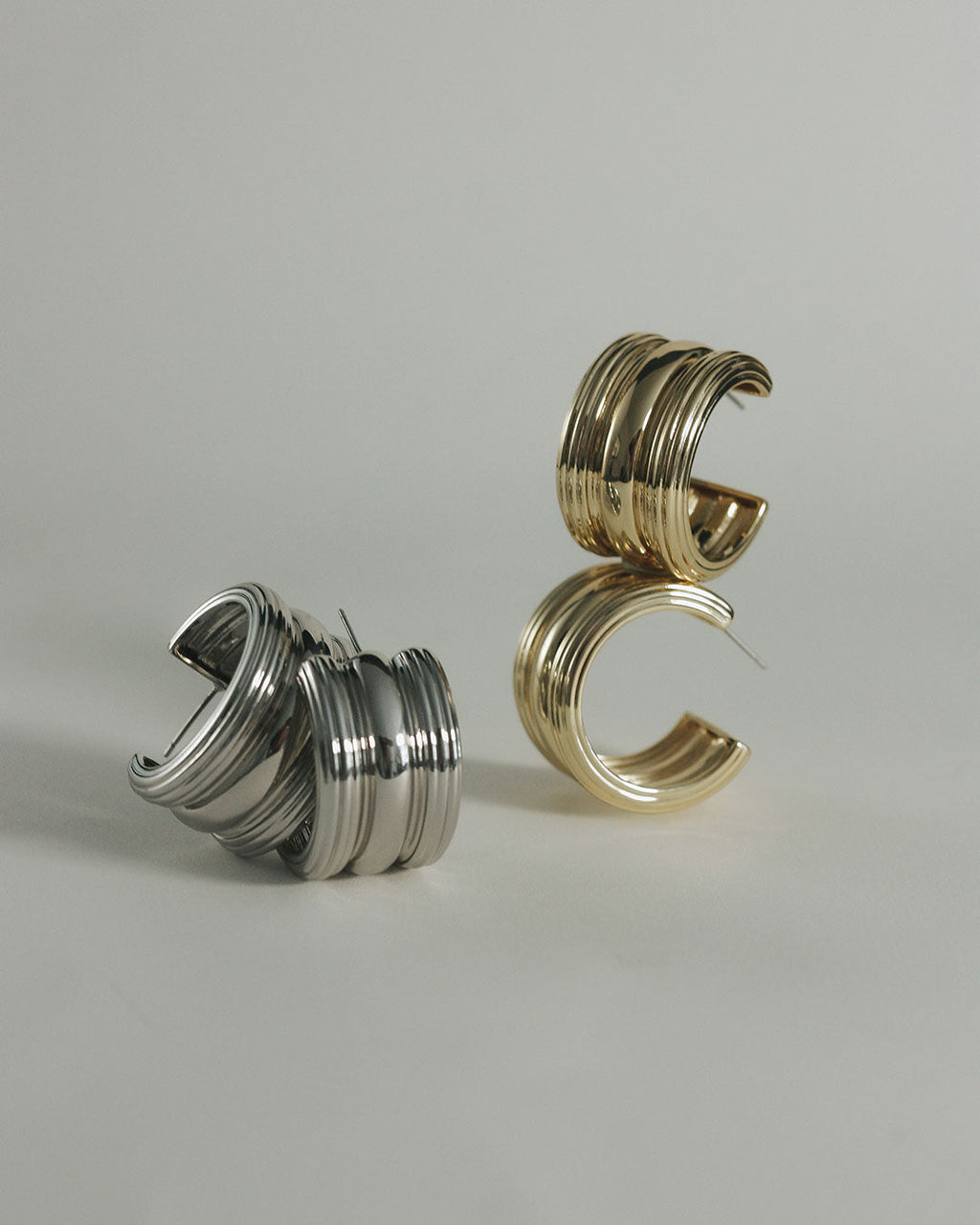 The Canyon Hoops-Silver
