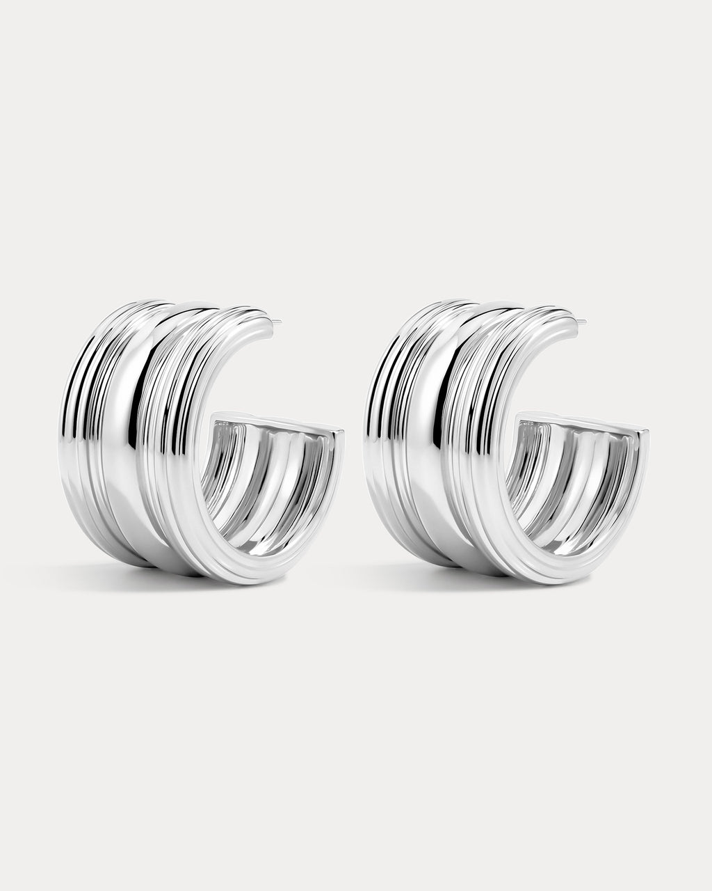 The Canyon Hoops-Silver