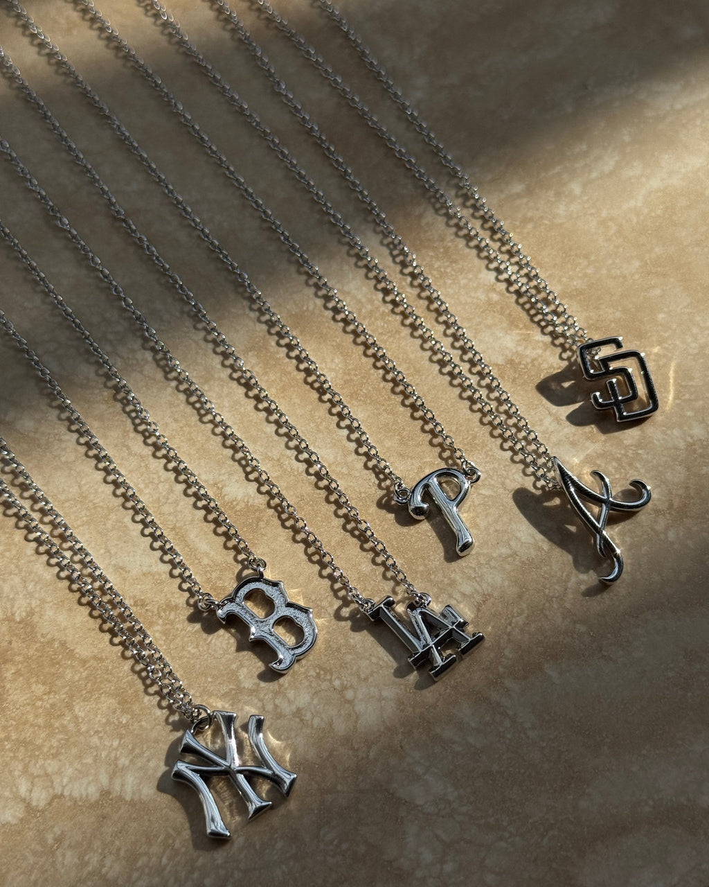 The MLB Logo Charm Necklace