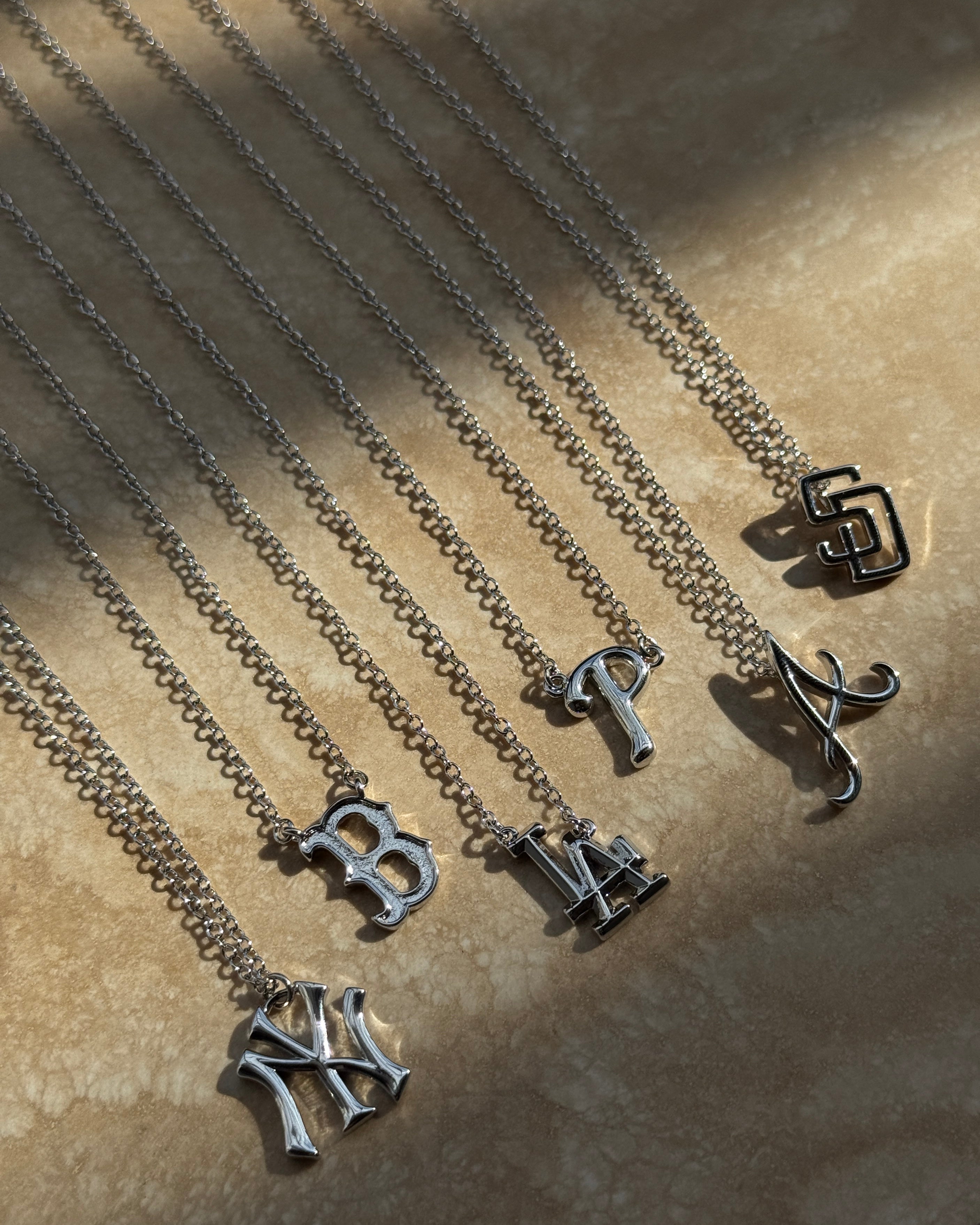 The MLB Logo Charm Necklace
