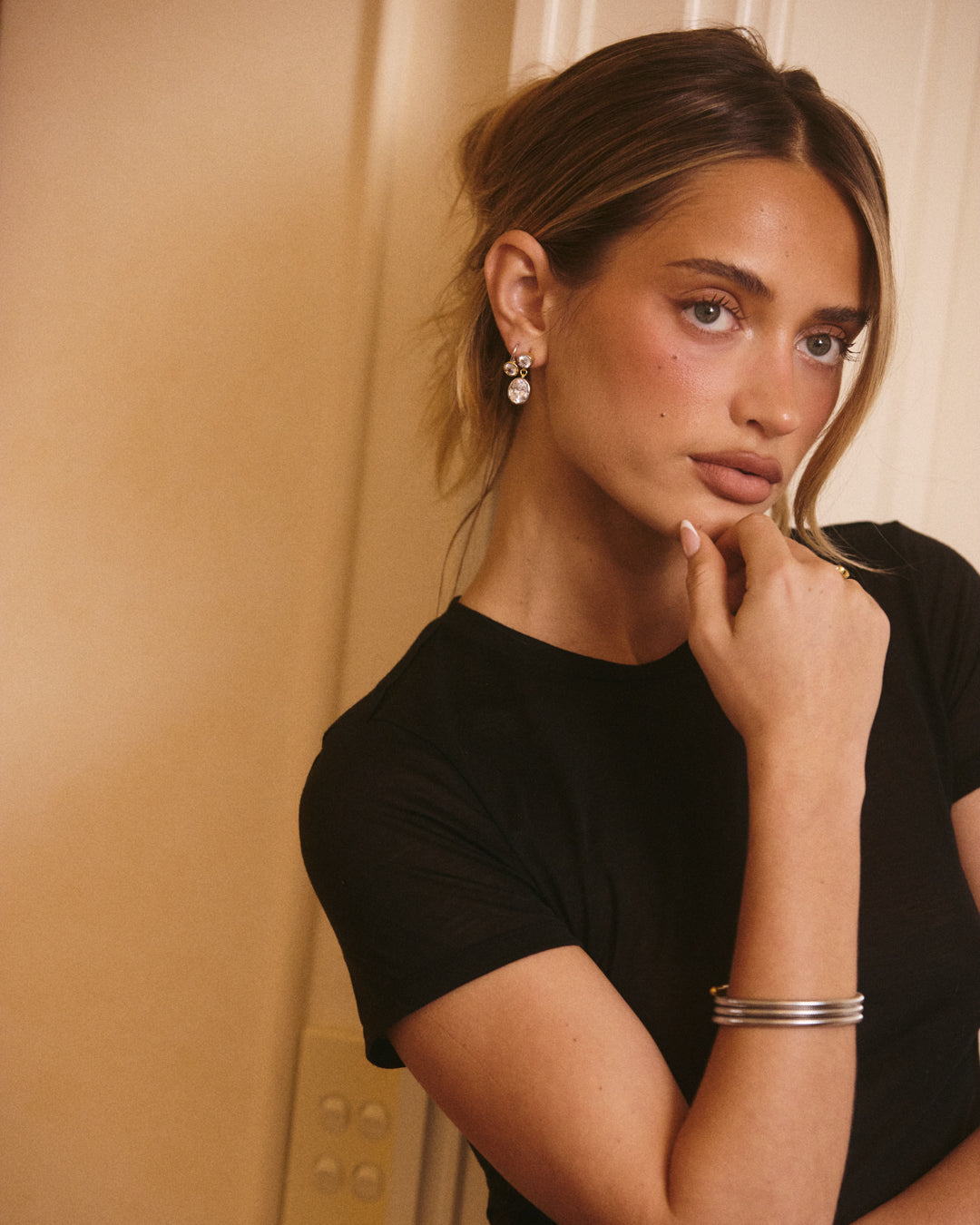 The Marais Hook Earring- Silver (Ships Mid July)