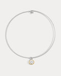 The Marais Pendant Wire Necklace- Silver