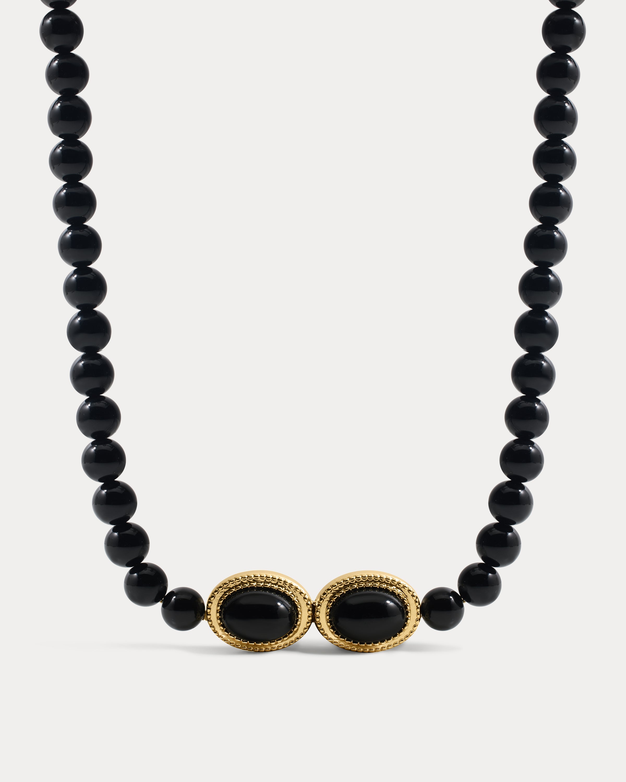 The Midnight Mesa Beaded Necklace-Gold
