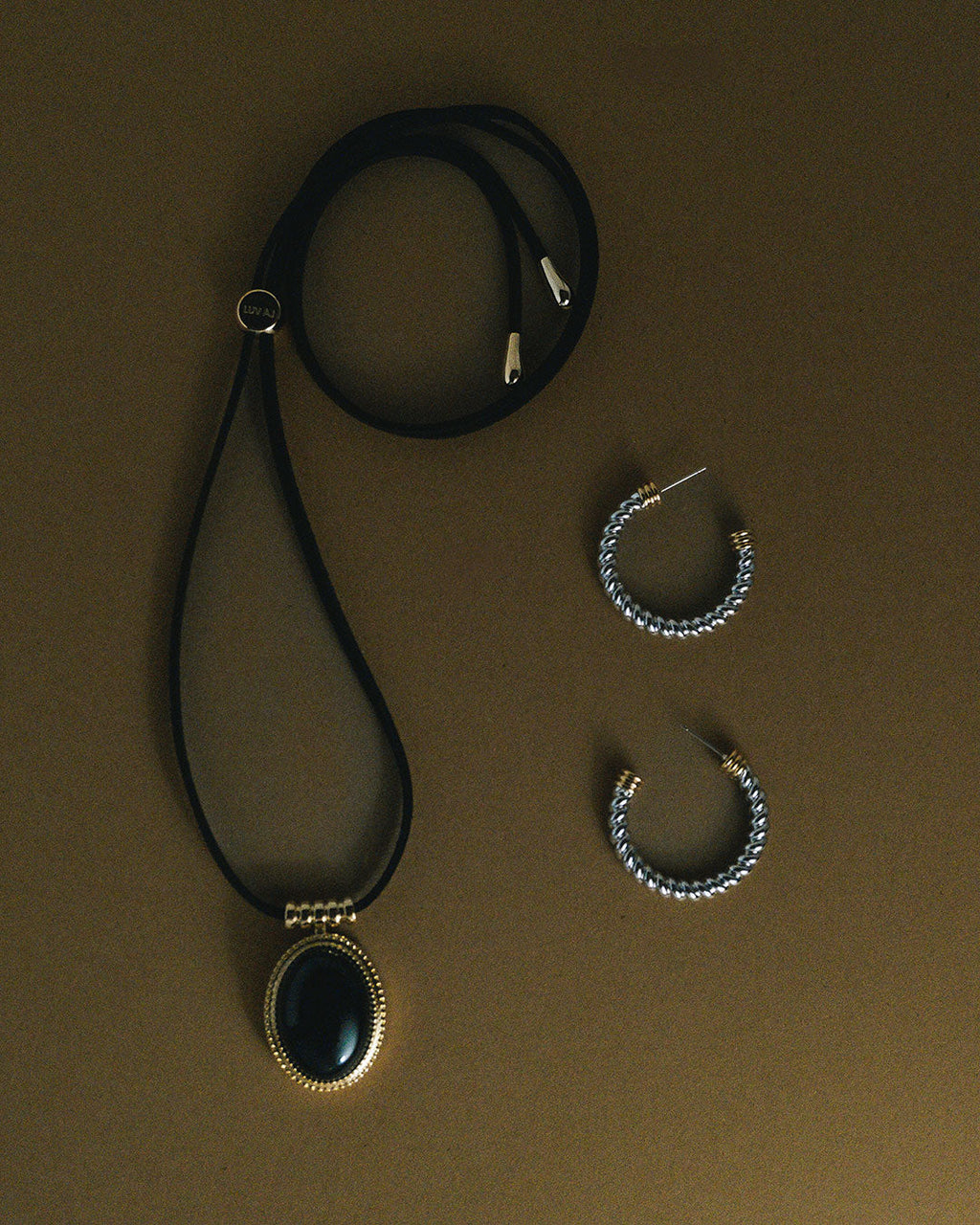 The Midnight Mesa Cord Necklace-Silver