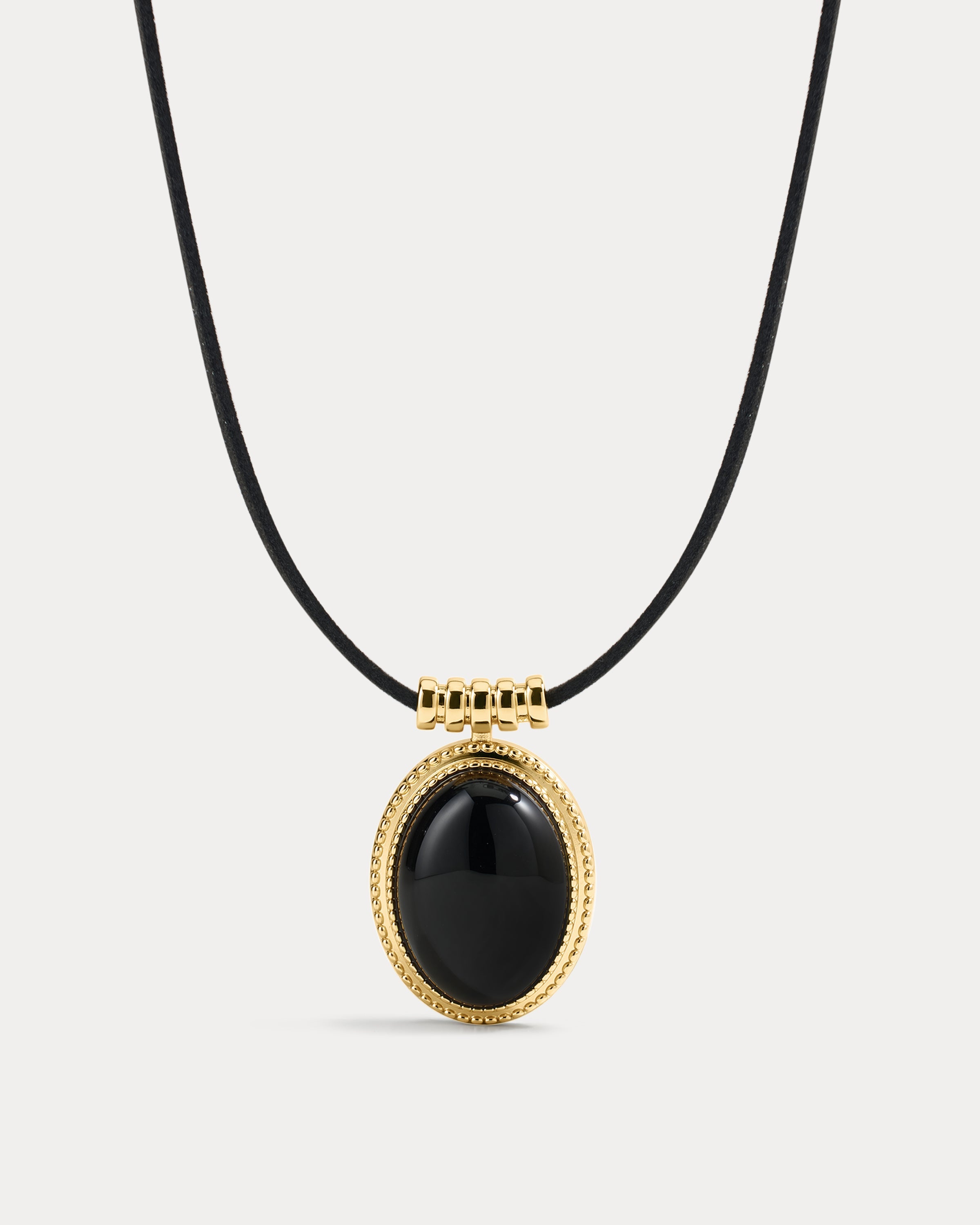 The Midnight Mesa Cord Necklace-Gold