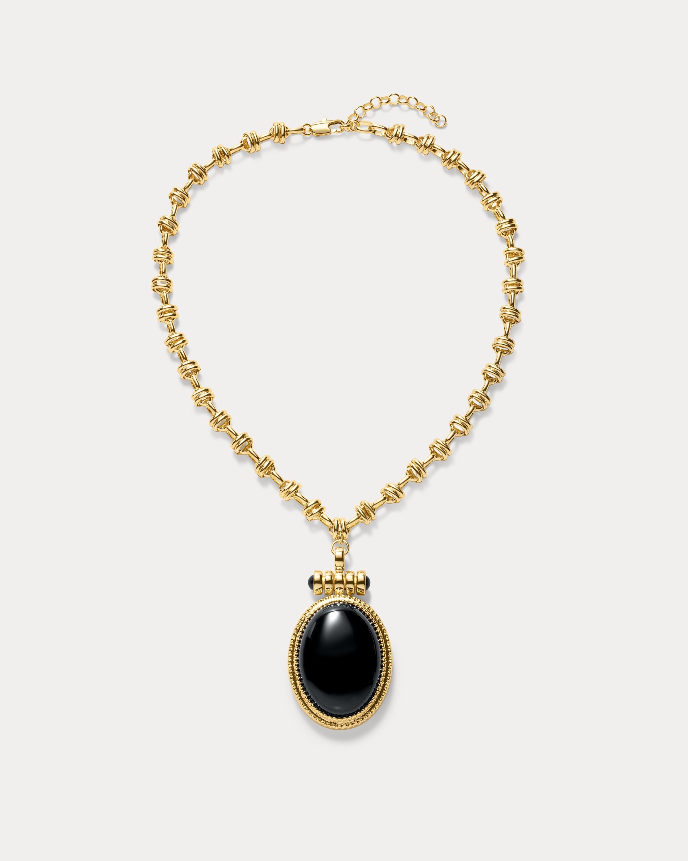 The Midnight Mesa Pendant Necklace-Gold