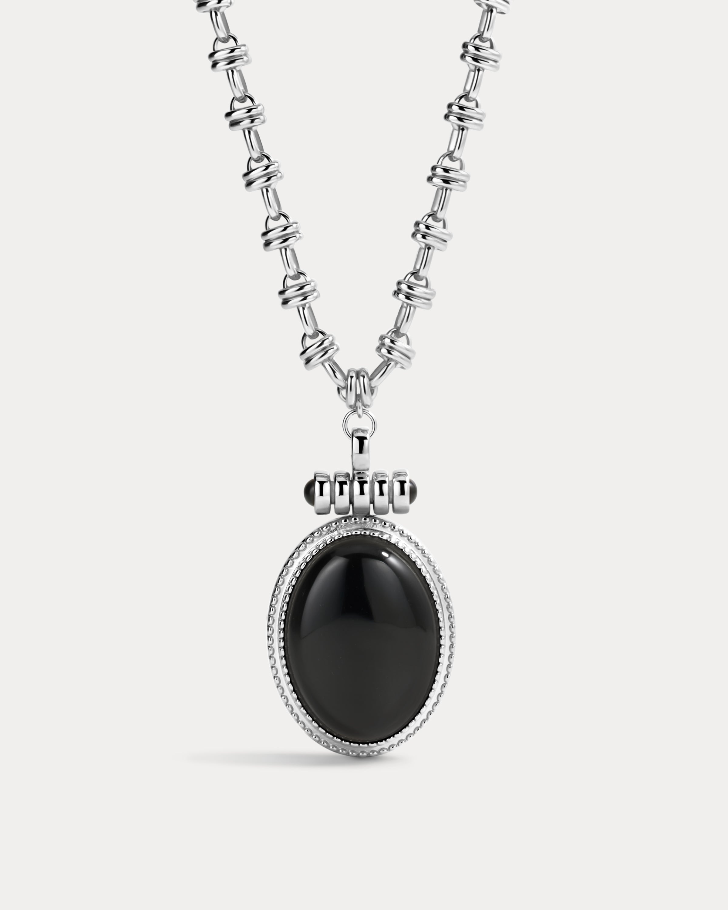 The Midnight Mesa Pendant Necklace-Silver
