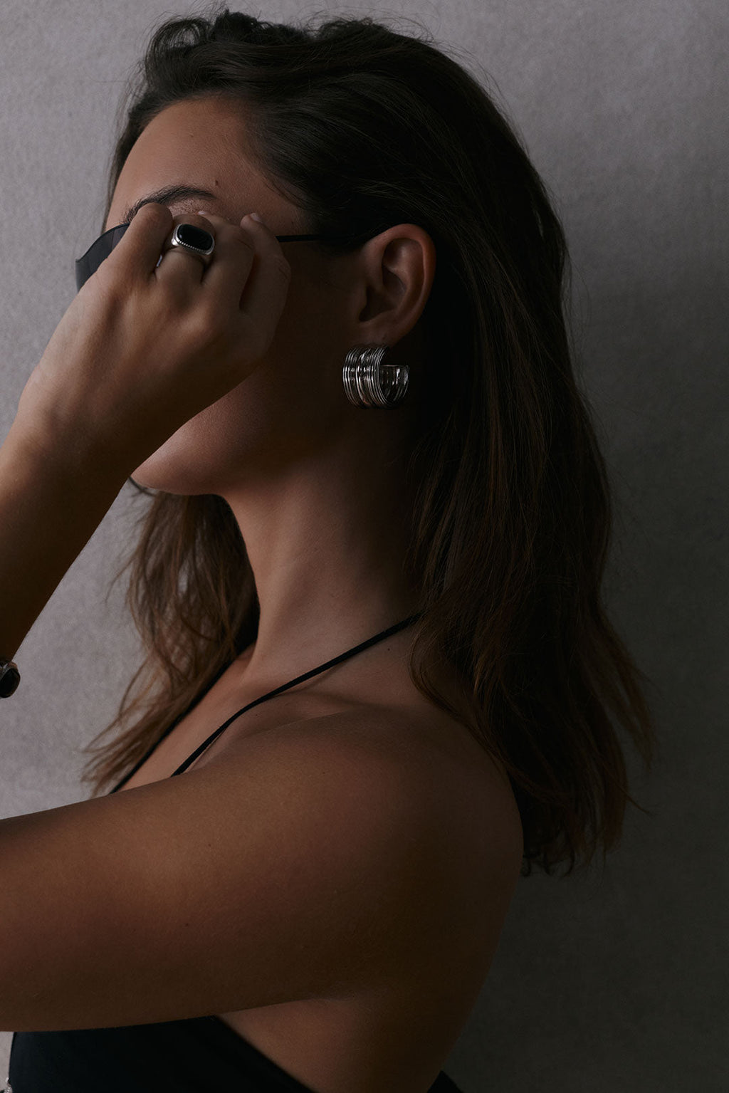 The Midnight Mesa Signet Ring- Silver