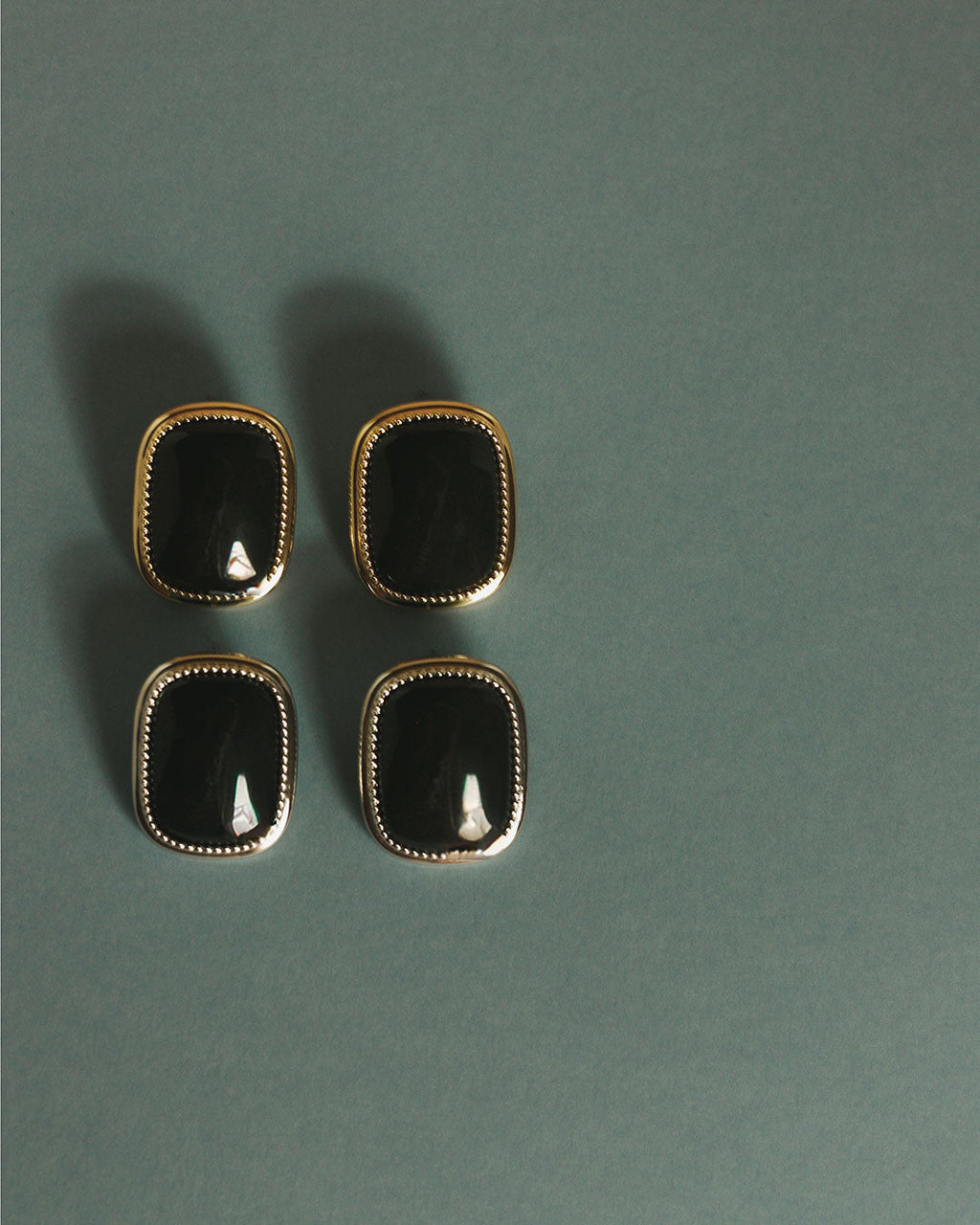 The Midnight Mesa Statement Studs-Gold