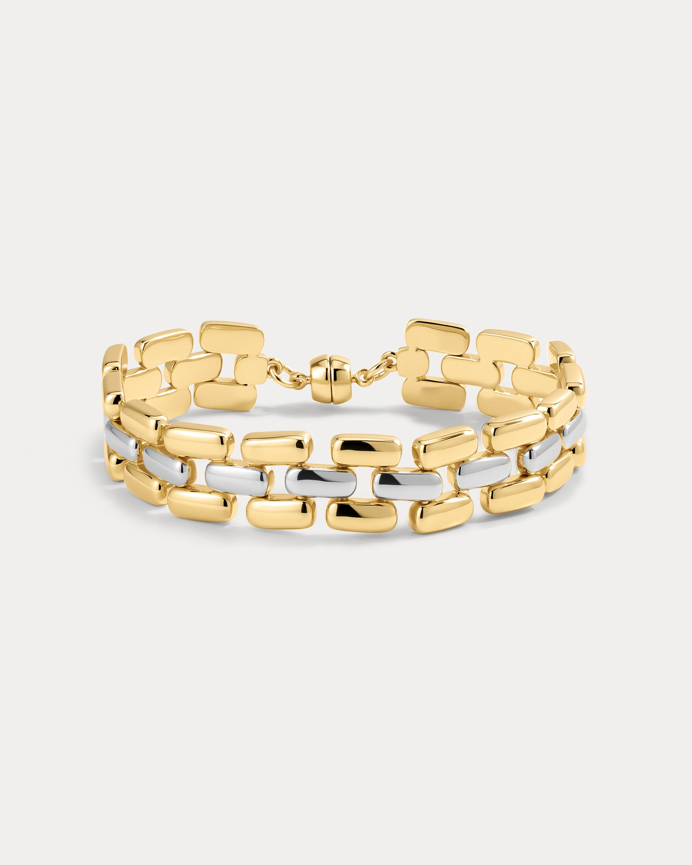 The Noir Link Bracelet- Gold