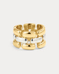 The Noir Link Ring- Gold