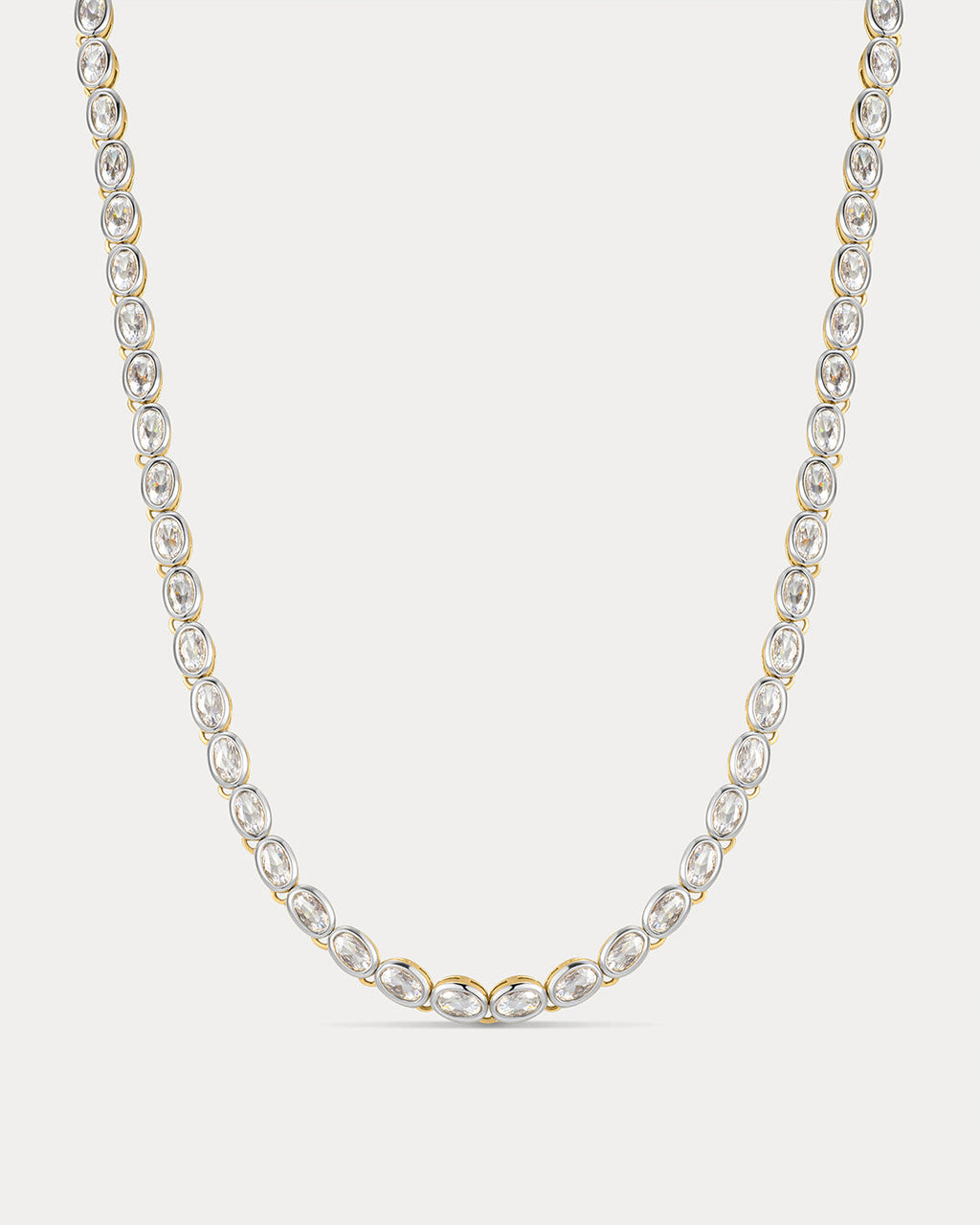 The Palais Tennis Necklace-Silver