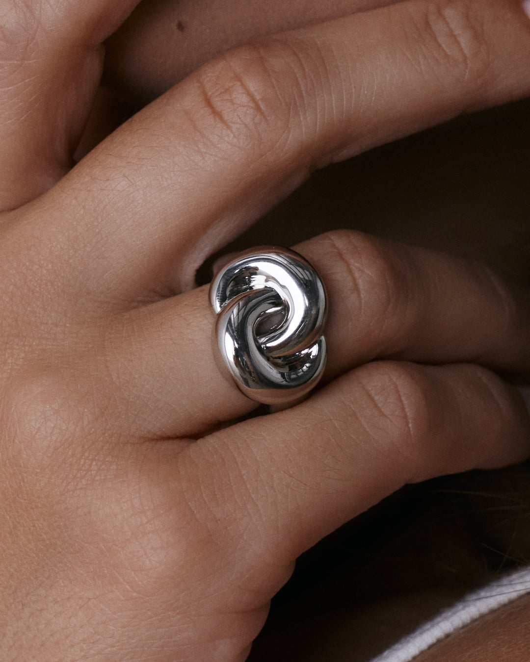 The Solstice Knot Ring-Silver