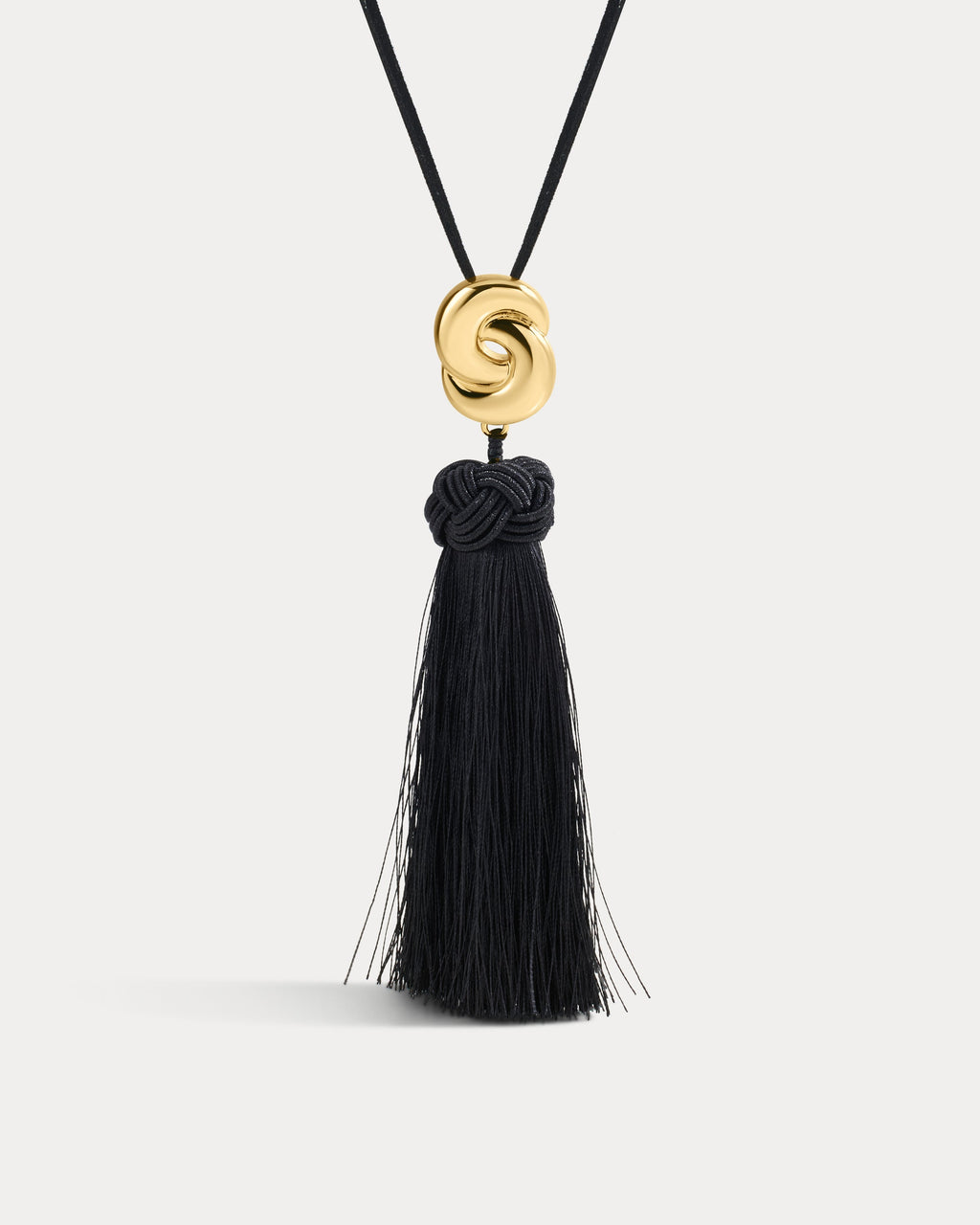 The Solstice Knot Tassel Necklace-Gold