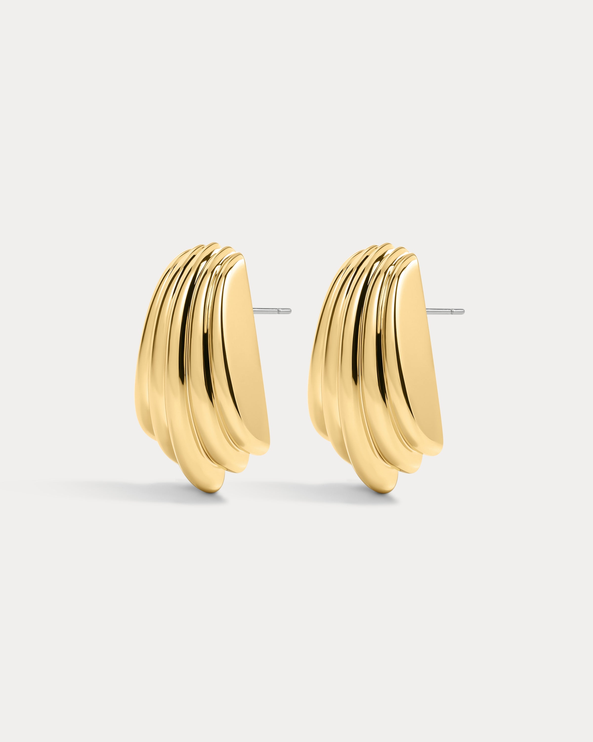 The Sundown Statement Studs- Gold
