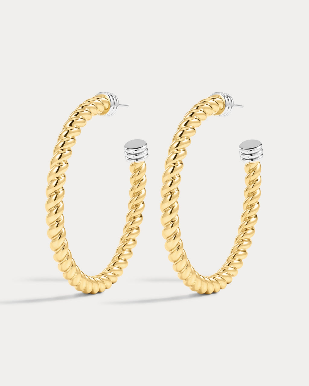 The XL Sierra Rope Hoops-Gold