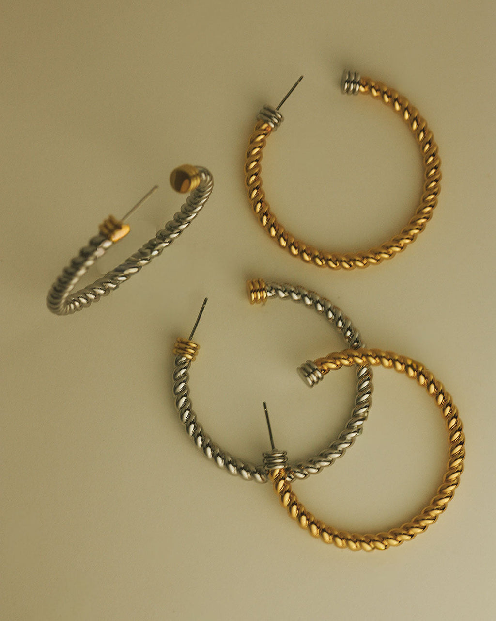The XL Sierra Rope Hoops-Gold