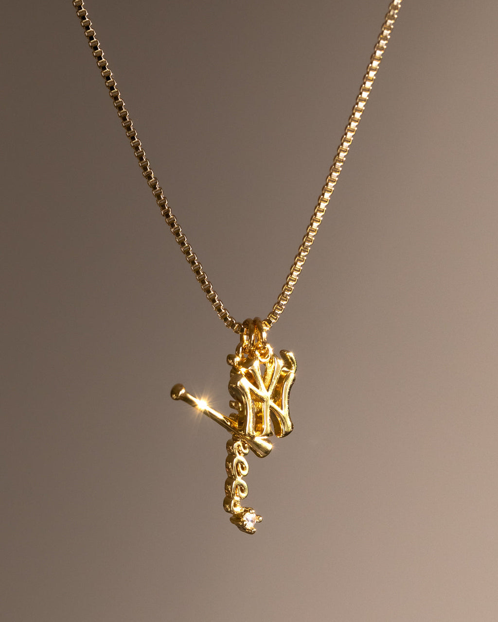 The MLB Layered Nameplate Necklace