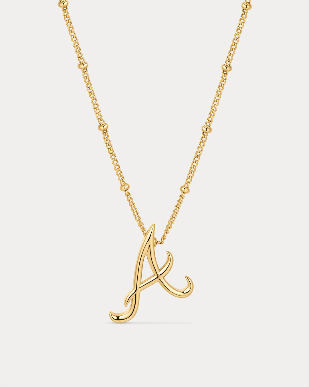 The MLB Logo Pendant Necklace- Gold