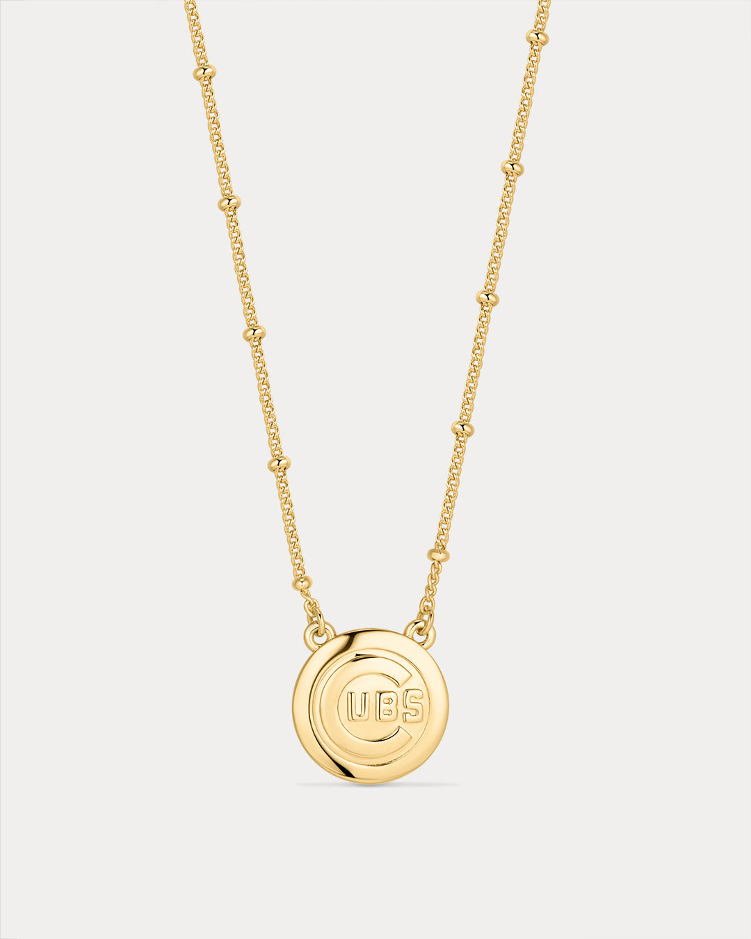 The MLB Logo Pendant Necklace- Gold