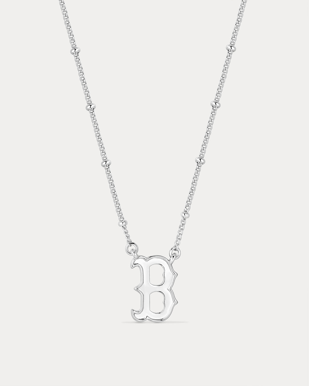 The MLB Logo Pendant Necklace- Silver