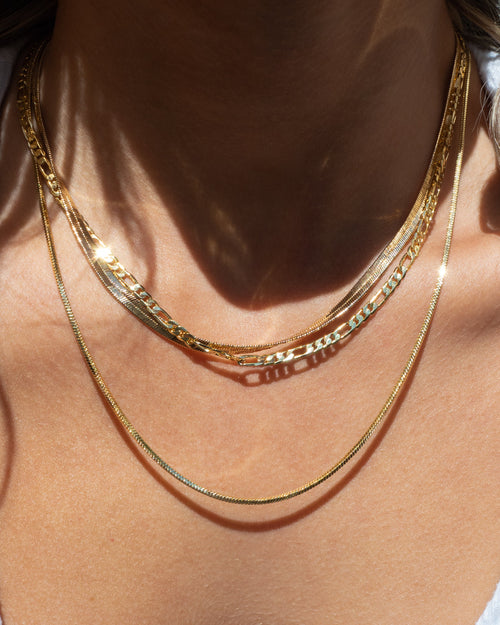 Cecilia Chain Necklace- Gold (Ships Early July)
