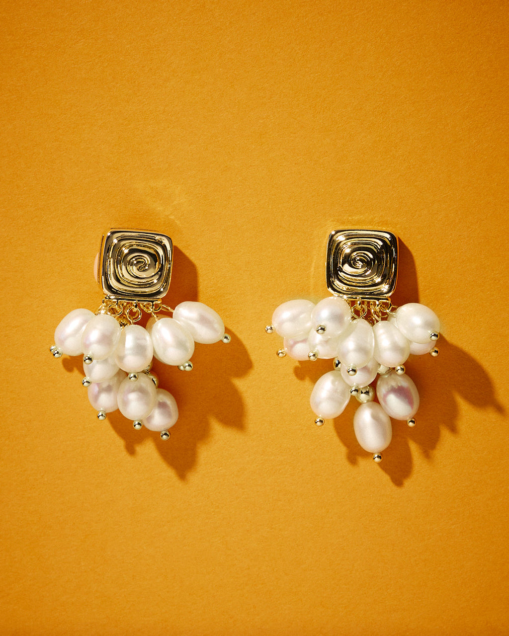 The Seychelles Pearl Statement Studs- Silver