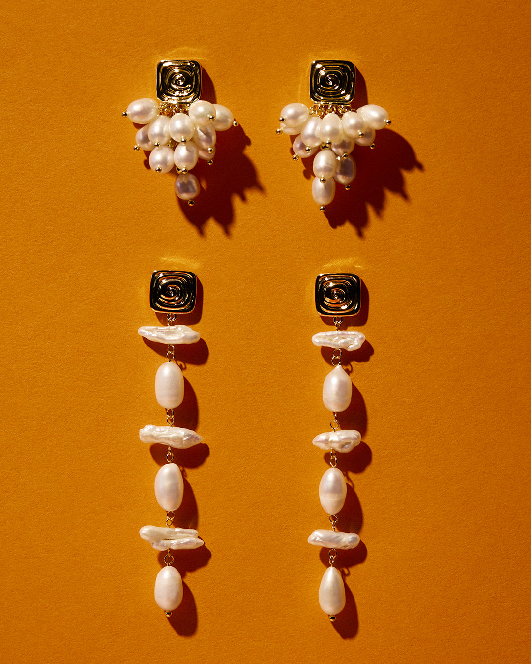 The Seychelles Pearl Drop Studs- Silver