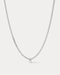 Bardot Stud Charm Necklace- Silver (Ships Mid July)