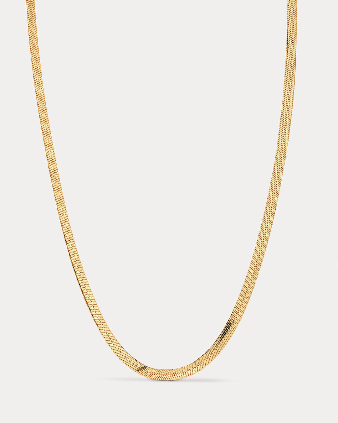 The Classique Herringbone Chain- Gold (Ships Mid July)