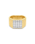 The Pave Square Signet Ring