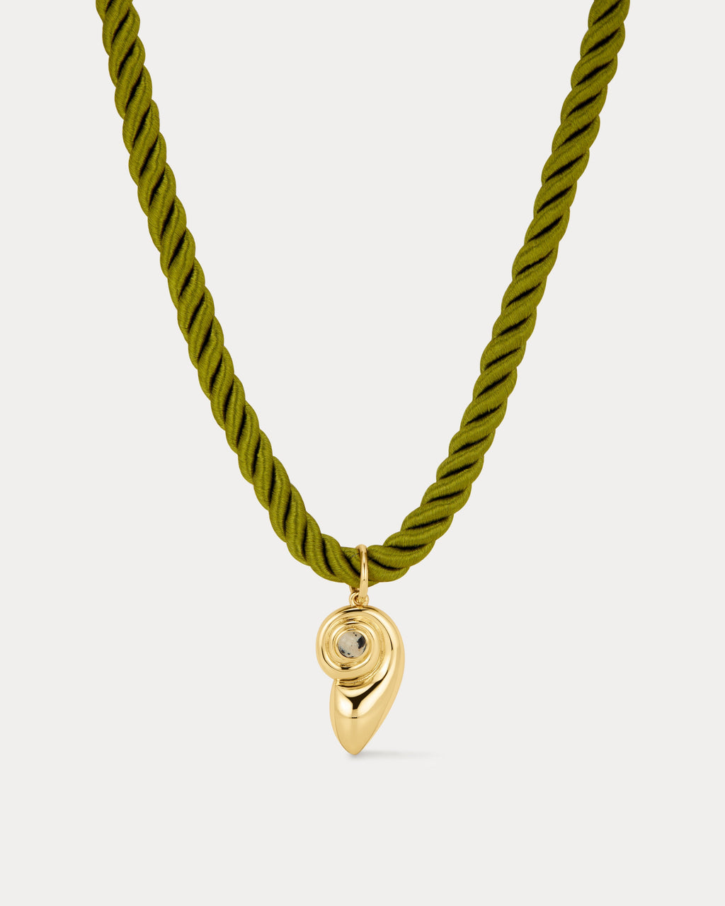 The Palma Shell Cord Necklace- Gold