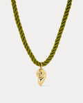 The Palma Shell Cord Necklace- Gold