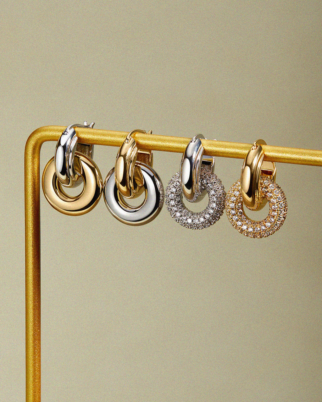 Two-Tone Interlock Hoops (Ships Late July)